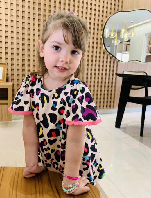 Vestido Lady (onçinha rosa)